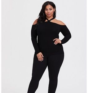 Torrid Black Halter Sweater